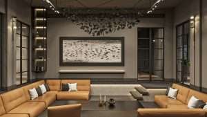 Living room interior d render