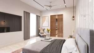Bedroom interior d render versasia infosoft Bedroom interior d render