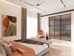 Bedroom interior d render