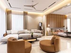 Bedroom interior d render