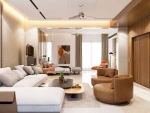 Living interior d render