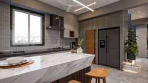 Kitchen interior d render
