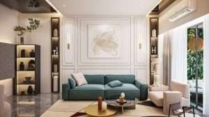 Living room interior d render