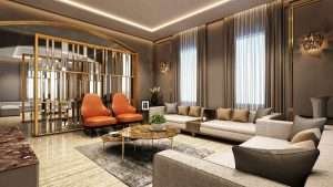 Living room interior d render