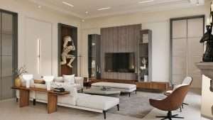 Living room interior d render