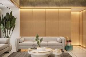 Living room interior d render