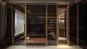 Wardrobe area interior d render