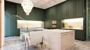 Kitchen interior d render