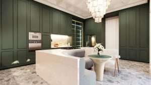 Kitchen interior d render versasia infosoft Kitchen interior d render