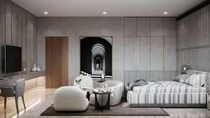Bedroom interior d render
