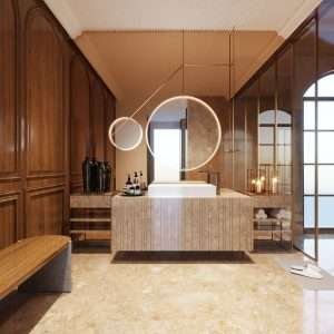 Bathroom interior d render