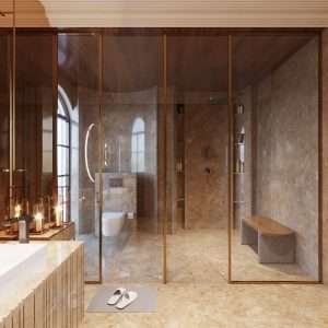 Bathroom interior d render