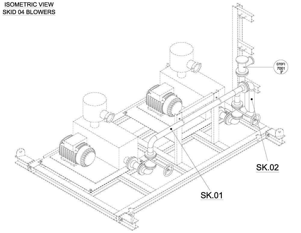 Skid assembly and drafting services by versasia infosoft