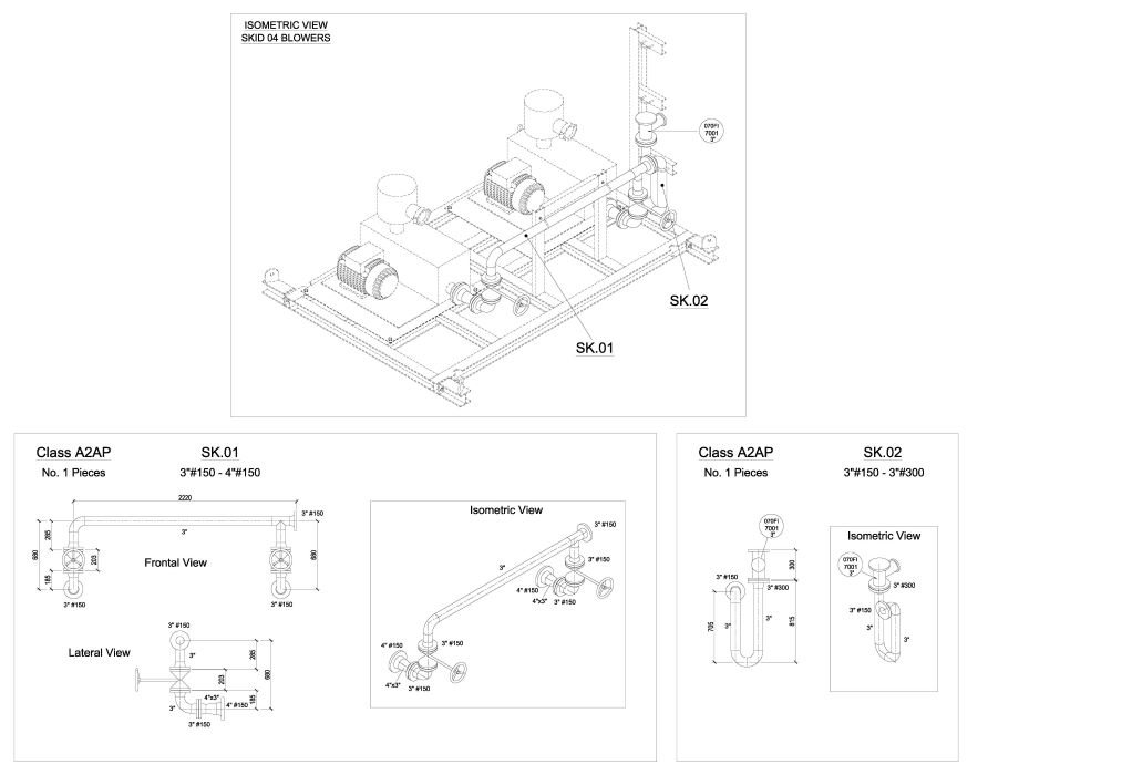 Skid assembly and drafting services by versasia infosoft