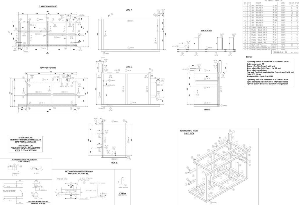 Skid assembly and drafting services by versasia infosoft
