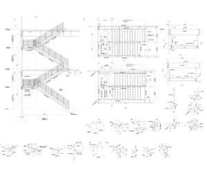 Structural staircase steel detailing at versasia infosoft