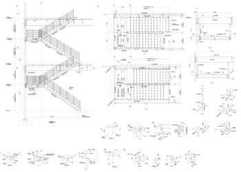 Structural staircase steel detailing at versasia infosoft