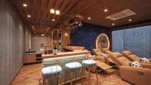 Home theatre interior d render