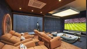 Home theatre interior d render