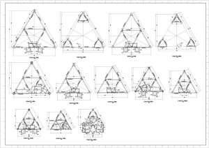 Derrick steel structure