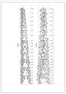 Derrick steel structure