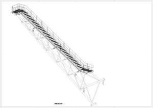 Flare boom steel structure