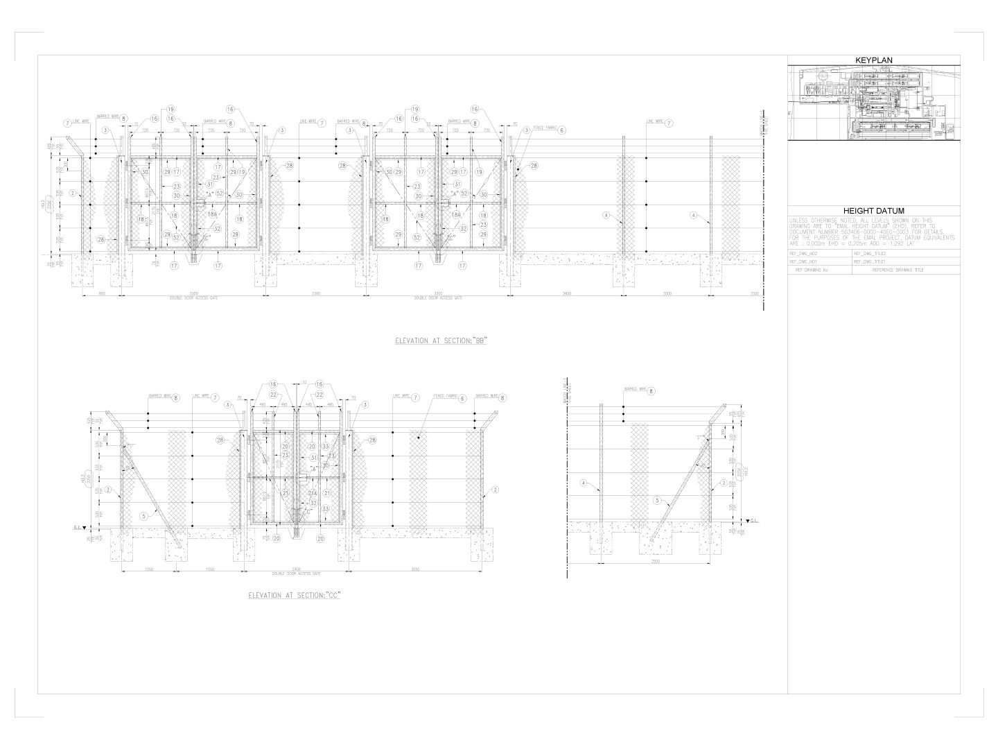 Structural steel fencing detailing at versasia infosoft