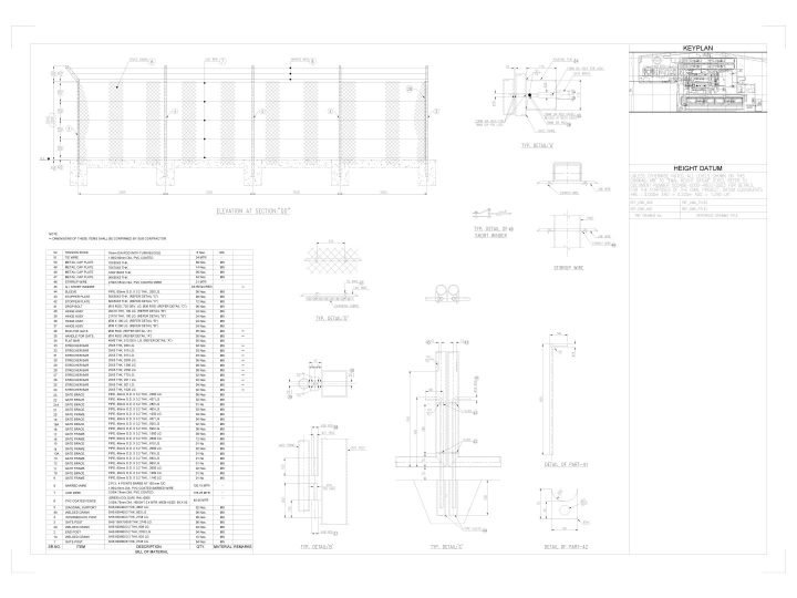Structural Steel Fencing detailing at Versasia Infosoft