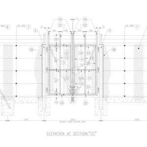 Structural steel fencing detailing at versasia infosoft