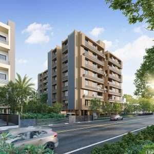 Building exterior view d render