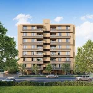 Building exterior view d render