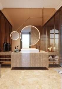 Bathroom interior d render