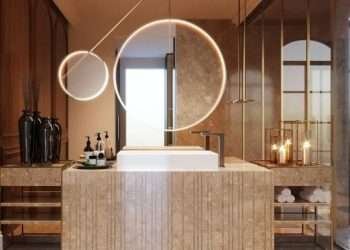 Bathroom interior d render