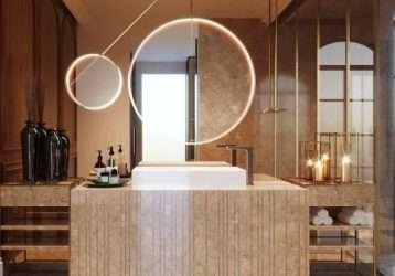 Bathroom interior d render