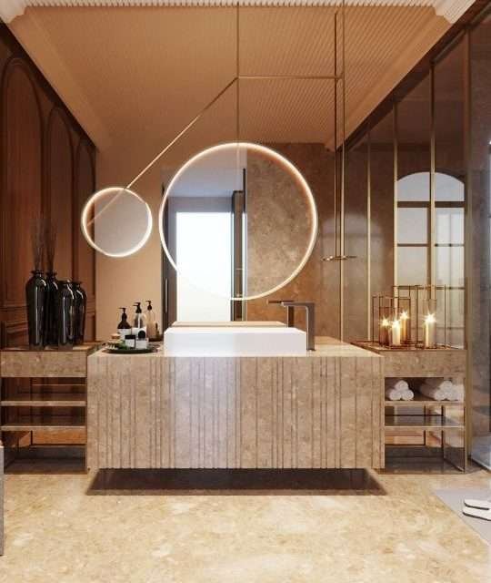Bathroom interior d render